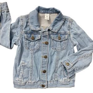 Carter’s Girls Blue Classic Denim Jean Jacket Size 4/5 Toddler Kid Outerwear